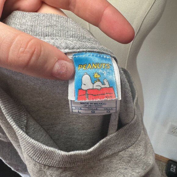 Peanuts Retro Santa Snoopy Graphic Distressed T Shirt - Picture 12 of 15